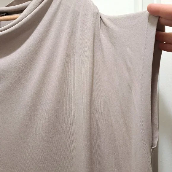 Eileen Fisher Stretch Silk Jersey Funnel Neck Tunic Size 2X - Picture 4 of 9